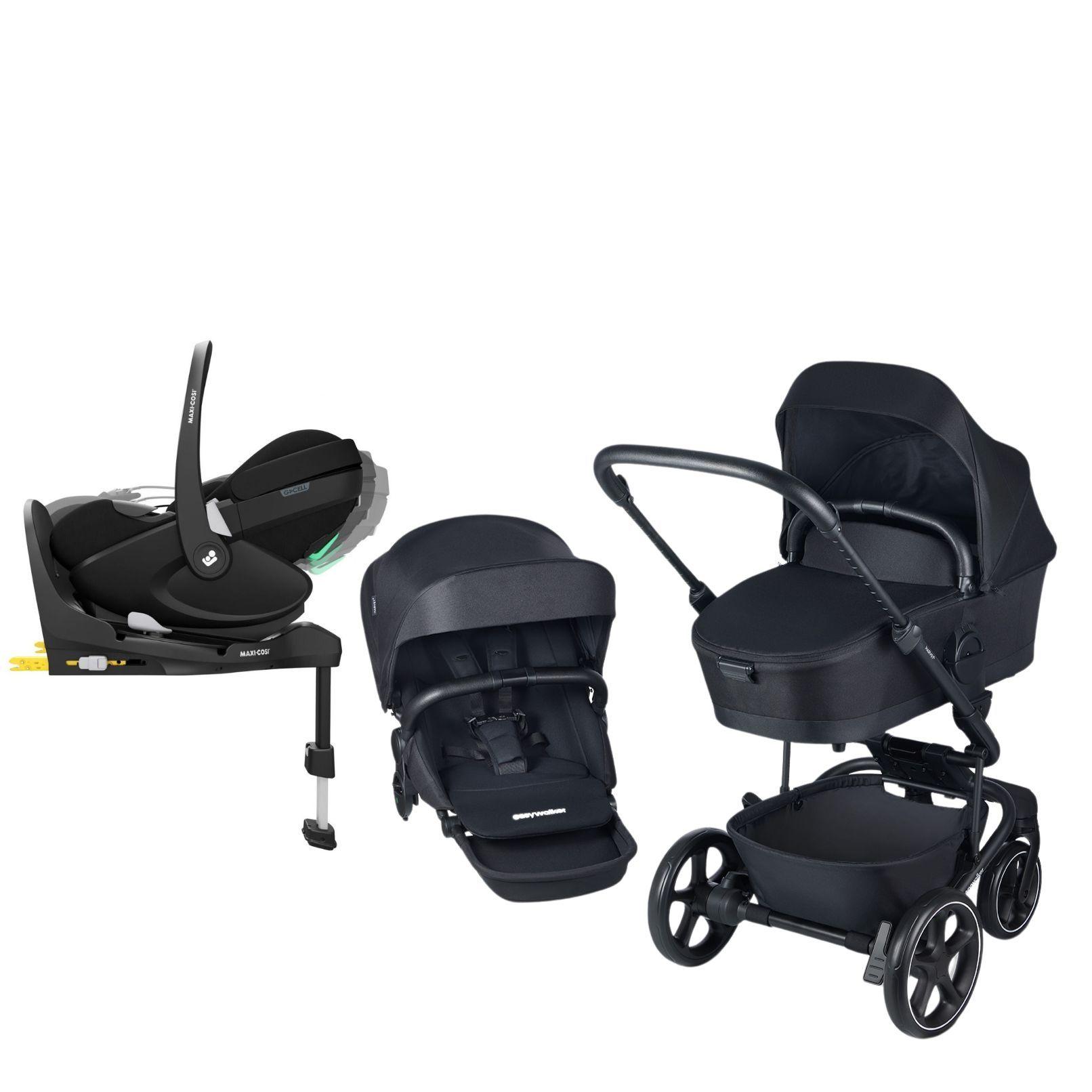 Easywalker Harvey⁵ vankrikomplekt + Maxi-Cosi Pebble 360 Pro² turvavarustuse komplekt